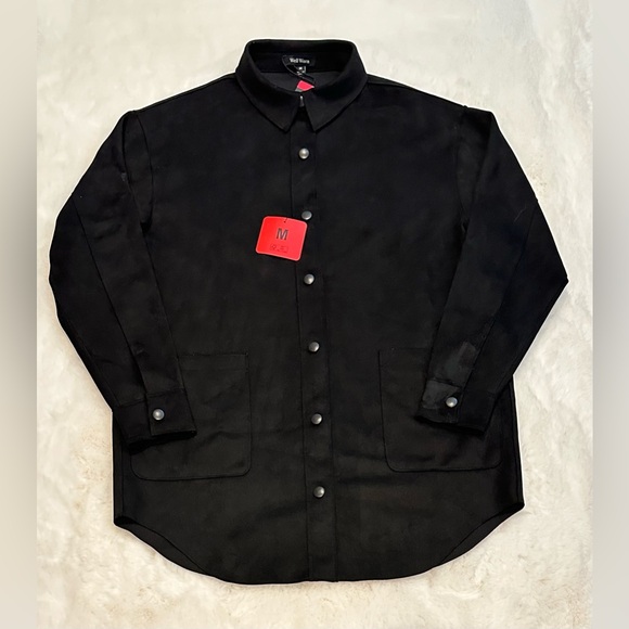 Well Worn Ladies' Soft Faux Suede Jacket, Size M Black - Picture 6 of 6